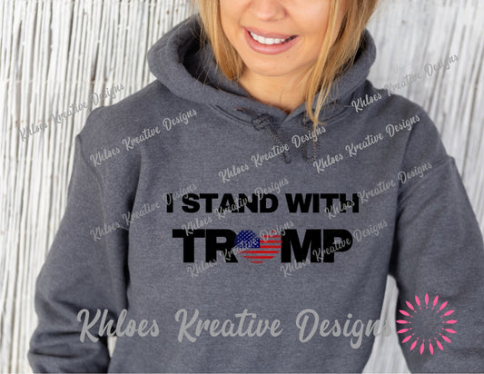 I Stand with Trump - Women’s Hoodie