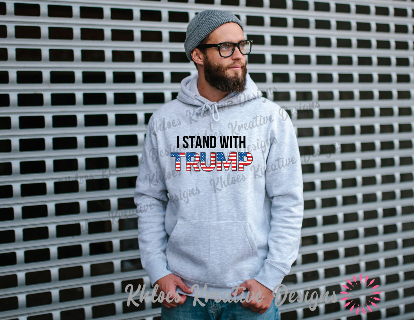 I Stand with Trump Men’s Hoodie